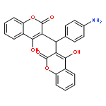 2H-1-Benzopyran-2-one, 3,3'-[(4-aminophenyl)methylene]bis[4-hydroxy-