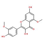 3,7-dihydroxy-2-(4-hydroxy-3-methoxy-phenyl)-5-methoxy-chromen-4-one