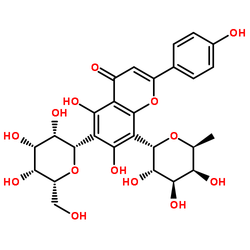 5,7-DIHYDROXY-2-(4-HYDROXYPHENYL)-6-[(2S,3S,4R,5R,6R)-3,4,5-TRIHYDROXY-6-(HYDROXYMETHYL)OXAN-2-YL]-8-[(2S,3S,4R,5S,6S)-3,4,5-TRIHYDROXY-6-METHYL-OXAN-2-YL]CHROMEN-4-ONE