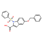 1H-Indole-2-carboxylic acid, 5-(phenylmethoxy)-1-(phenylsulfonyl)-