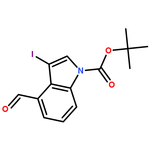 1H-Indole-1-carboxylic acid, 4-formyl-3-iodo-, 1,1-dimethylethyl ester