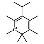 CYCLOHEXADIENYLIUM, 1,2,4,5,6,6-HEXAMETHYL-3-(1-METHYLETHYL)-