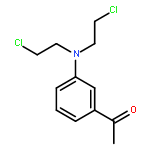 Ethanone, 1-[3-[bis(2-chloroethyl)amino]phenyl]-