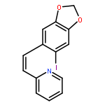 PYRIDINE, 2-[(1Z)-2-(6-IODO-1,3-BENZODIOXOL-5-YL)ETHENYL]-