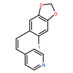 PYRIDINE, 4-[(1Z)-2-(6-IODO-1,3-BENZODIOXOL-5-YL)ETHENYL]-