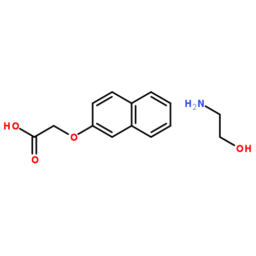 Acetic acid, (2-naphthalenyloxy)-, compd. with 2-aminoethanol (1:1)