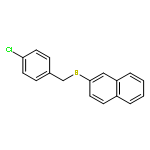 NAPHTHALENE, 2-[[(4-CHLOROPHENYL)METHYL]THIO]-