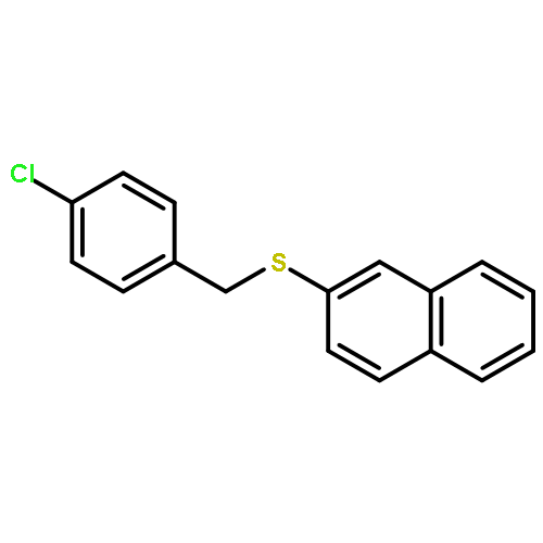 NAPHTHALENE, 2-[[(4-CHLOROPHENYL)METHYL]THIO]-