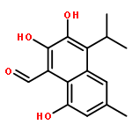 2,3,8-Trihydroxy-4-isopropyl-6-methyl-1-naphthaldehyde