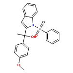 1-[1-(benzenesulfonyl)indol-2-yl]-1-(4-methoxyphenyl)ethanol