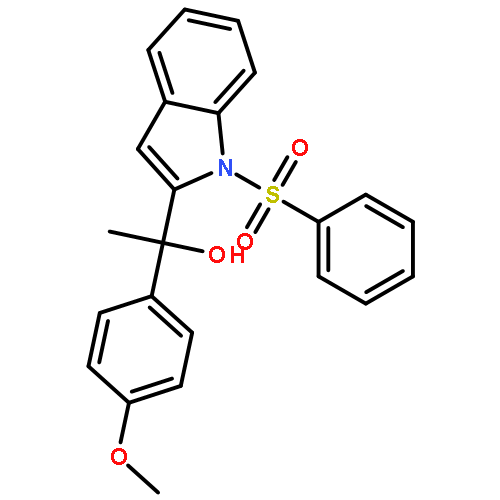 1-[1-(benzenesulfonyl)indol-2-yl]-1-(4-methoxyphenyl)ethanol