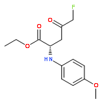 L-Norvaline, 5-fluoro-N-(4-methoxyphenyl)-4-oxo-, ethyl ester