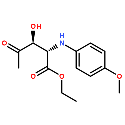 L-NORVALINE, 3-HYDROXY-N-(4-METHOXYPHENYL)-4-OXO-, ETHYL ESTER, (3S)-