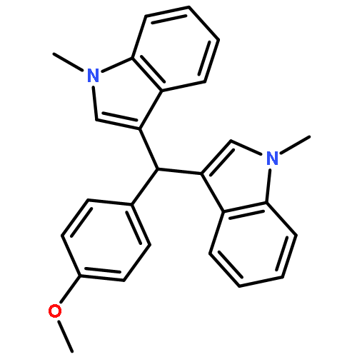 1H-Indole, 3,3'-[(4-methoxyphenyl)methylene]bis[1-methyl-