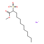 sodium 1-methyl 2-sulphonatododecanoate