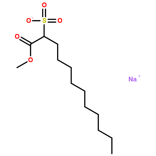 sodium 1-methyl 2-sulphonatododecanoate