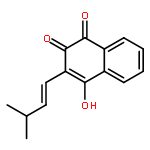 4-hydroxy-3-[(1E)-3-methylbut-1-en-1-yl]naphthalene-1,2-dione