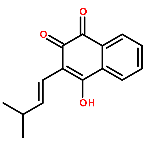 4-hydroxy-3-[(1E)-3-methylbut-1-en-1-yl]naphthalene-1,2-dione