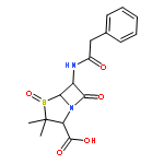 4-Thia-1-azabicyclo[3.2.0]heptane-2-carboxylicacid, 3,3-dimethyl-7-oxo-6-[(phenylacetyl)amino]- (2S,5R,6R)-, 4-oxide