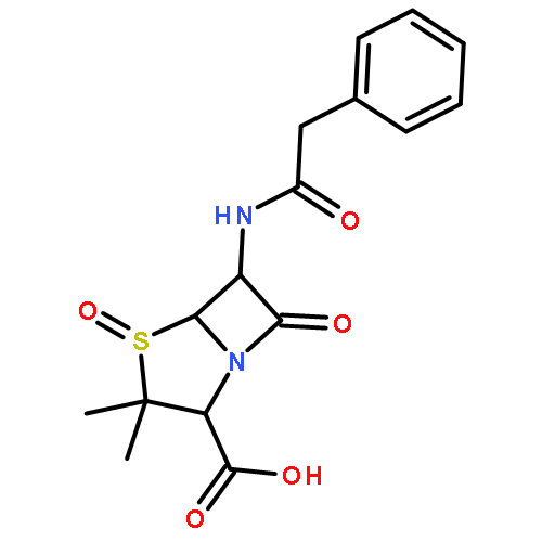 4-Thia-1-azabicyclo[3.2.0]heptane-2-carboxylicacid, 3,3-dimethyl-7-oxo-6-[(phenylacetyl)amino]- (2S,5R,6R)-, 4-oxide