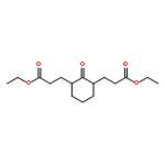 diethyl 3,3'-(2-oxocyclohexane-1,3-diyl)dipropanoate