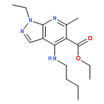 4-(BUTYLAMINO)-1-ETHYL-6-METHYL 1H-PYRAZOLO[3,4B]PYRIDINE-5-ETHYLCARBOXYLATE HYDROCHLORIDE