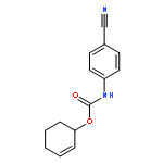 CARBAMIC ACID, (4-CYANOPHENYL)-, 2-CYCLOHEXEN-1-YL ESTER