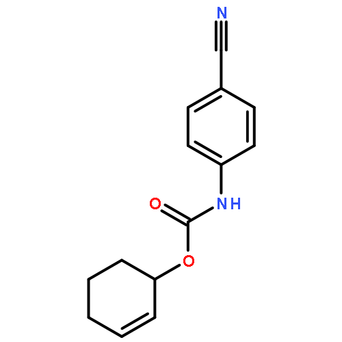 CARBAMIC ACID, (4-CYANOPHENYL)-, 2-CYCLOHEXEN-1-YL ESTER