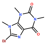 1H-Purine-2,6-dione, 8-bromo-3,9-dihydro-1,3,9-trimethyl-