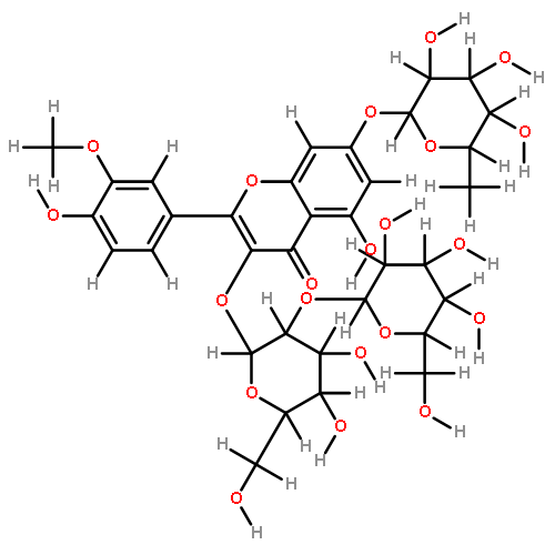 3-O-Sophoroside,7-O-alpha-L-rhamnopyranoside-3,4',5,7-Tetrahydroxy-3'-methoxyflavone