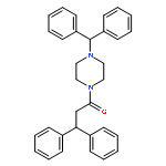 Piperazine, 1-(diphenylmethyl)-4-(1-oxo-3,3-diphenylpropyl)-