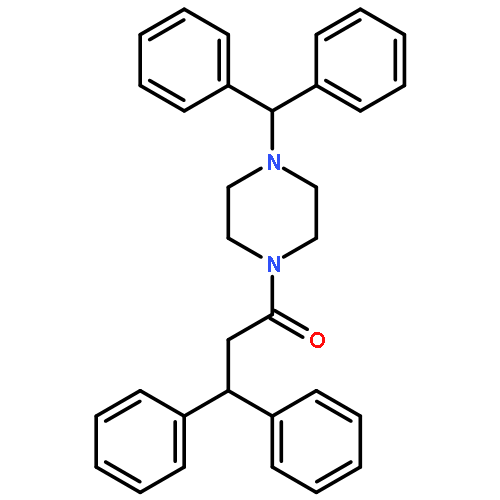 Piperazine, 1-(diphenylmethyl)-4-(1-oxo-3,3-diphenylpropyl)-