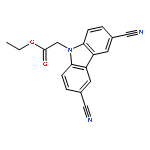 9H-CARBAZOLE-9-ACETIC ACID, 3,6-DICYANO-, ETHYL ESTER