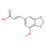 2-Propenoic acid,3-(7-methoxy-1,3-benzodioxol-5-yl)-, (2E)-