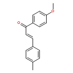 2-Propen-1-one, 1-(4-methoxyphenyl)-3-(4-methylphenyl)-, (2E)-