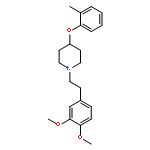 PIPERIDINE, 1-[2-(3,4-DIMETHOXYPHENYL)ETHYL]-4-(2-METHYLPHENOXY)-