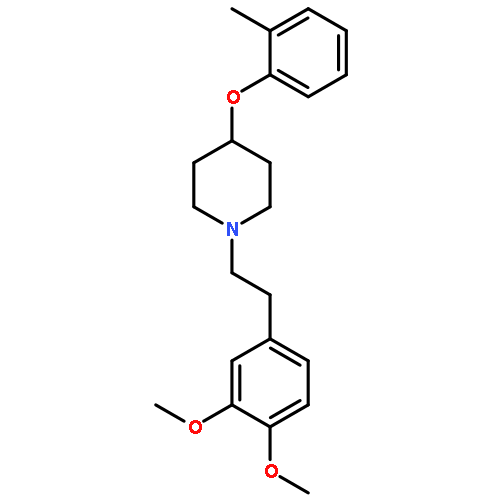 PIPERIDINE, 1-[2-(3,4-DIMETHOXYPHENYL)ETHYL]-4-(2-METHYLPHENOXY)-