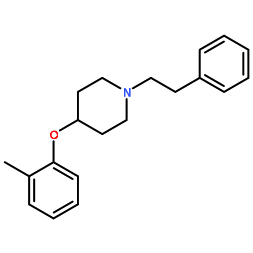 PIPERIDINE, 4-(2-METHYLPHENOXY)-1-(2-PHENYLETHYL)-