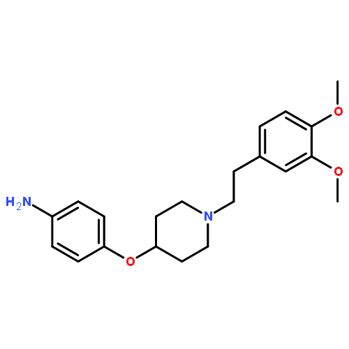 Benzenamine, 4-[[1-[2-(3,4-dimethoxyphenyl)ethyl]-4-piperidinyl]oxy]-