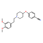 Benzonitrile, 4-[[1-[2-(3,4-dimethoxyphenyl)ethyl]-4-piperidinyl]oxy]-