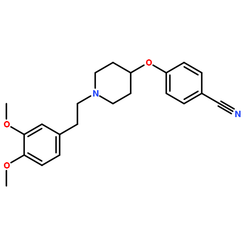 Benzonitrile, 4-[[1-[2-(3,4-dimethoxyphenyl)ethyl]-4-piperidinyl]oxy]-