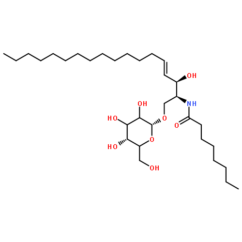 N-[(E,2S,3R)-3-hydroxy-1-[(2R,5R)-3,4,5-trihydroxy-6-(hydroxymethyl)oxan-2-yl]oxyoctadec-4-en-2-yl]octanamide