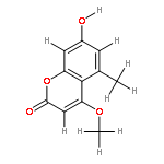 4-Me ether-5-methyl-2H-1-benzopyran-2-one