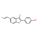 (E)-4-[3-methyl-5-(prop-1-enyl)benzo[b]furan-2-yl]phenol