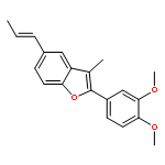 (E)-2-(3,4-dimethoxyphenyl)-3-methyl-5-(prop-1-enyl)benzo[b]furan