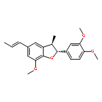 Benzofuran,2-(3,4-dimethoxyphenyl)-2,3-dihydro-7-methoxy-3-methyl-5-(1E)-1-propen-1-yl-,(2R,3R)-