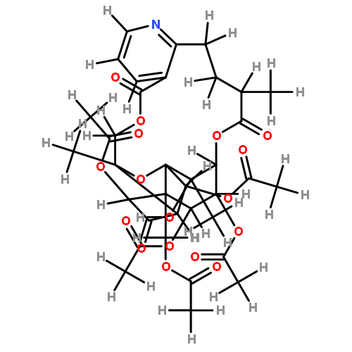 ent-(111S,7Xi)-11beta,12beta,16alpha,19beta,114-pentaacetoxy-15,11-epoxy-14-hydroxy-7-methyl-(13betaH,17betaH)-2,9-dioxa-1(12,3)-eudesmana-4(3,2)-pyridina-cyclononaphane-18,3,8-trione