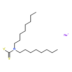 Carbamodithioic acid,N,N-dioctyl-, sodium salt (1:1)