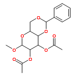 a-D-Glucopyranoside, methyl4,6-O-(phenylmethylene)-, diacetate (9CI)