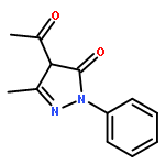 3H-Pyrazol-3-one, 4-acetyl-2,4-dihydro-5-methyl-2-phenyl-